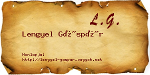 Lengyel Gáspár névjegykártya